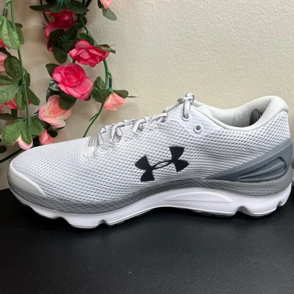 🌹 Under Armour Mens Charged Gemini 3023276-100 White Running Shoes Sneakers 9 - Picture 9 of 14